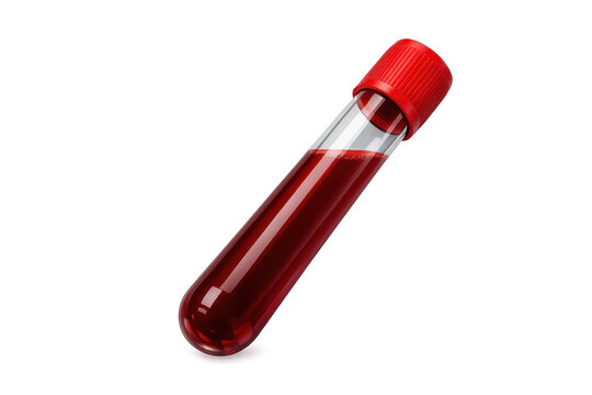 Blood collection tube with red cap
