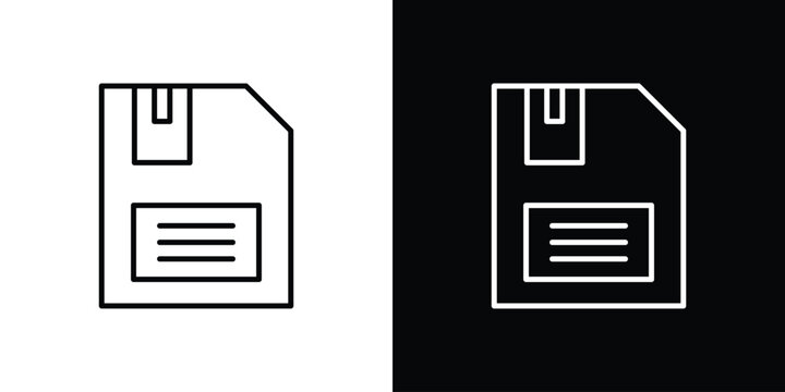 Floppy disk icon symbol design template.