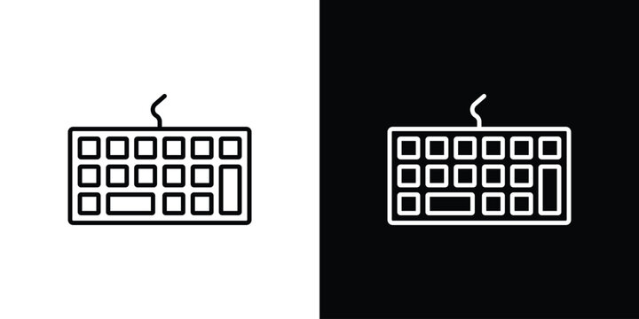 Keyboard icon symbol design template.