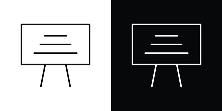 Presentation icon symbol design template.