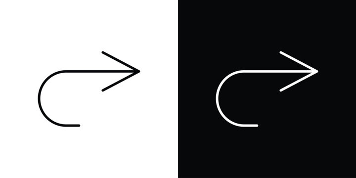 Redo icon symbol design template.