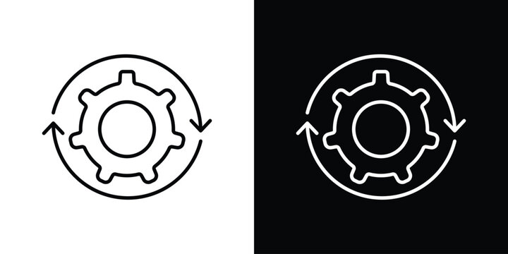 Transform icon symbol design template.