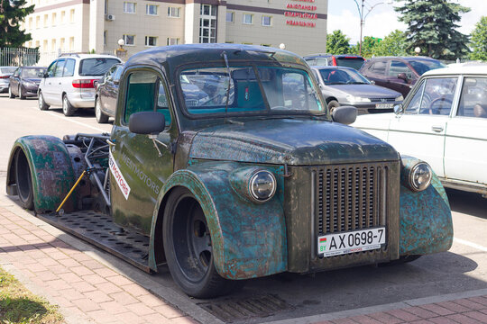 The hot rod is built on a GAZ-51 truck, manufactured in 1968 by Westmotors. Grodno, Republic of Belarus. - June 07, 2026