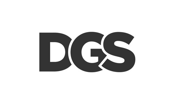 DGS logo design template with strong and modern bold text. Initial based vector logotype featuring simple and minimal typography. Trendy company identity.