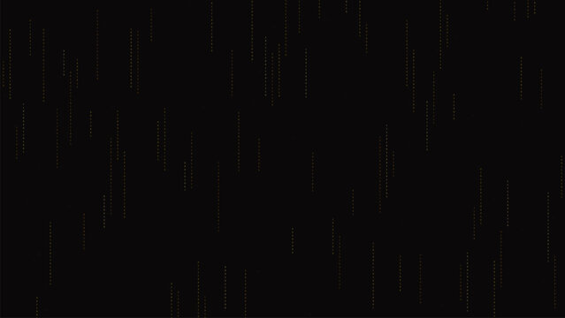 Digital matrix style background with vertical binary code streams on dark black surface.