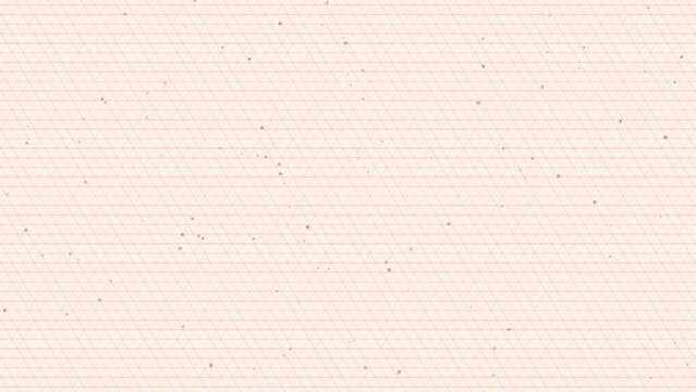 Grid line pattern with triangle geometric shapes and pink horizontal stripes paper texture.