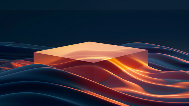 Liquid sapphire map resolving an atmospheric swirl into a vector grid