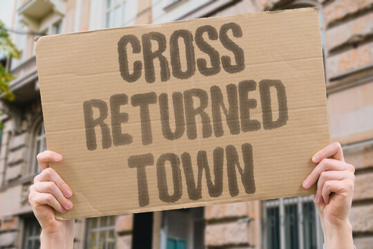 "Cross returned town" Christian symbol reappears in community life. SYMBOL. REVIVAL. COMMUNITY. TRADITION. ICON.