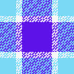 Fototapeta premium Christmas textile seamless vector, discount tartan pattern fabric. Neat plaid texture background check in cyan and bright colors.