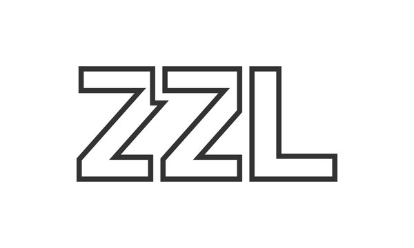 ZZL logo design template with strong and modern bold text. Initial based vector logotype featuring simple and minimal typography. Trendy company identity.