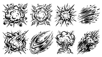 Obraz premium Explosion Comic Effects