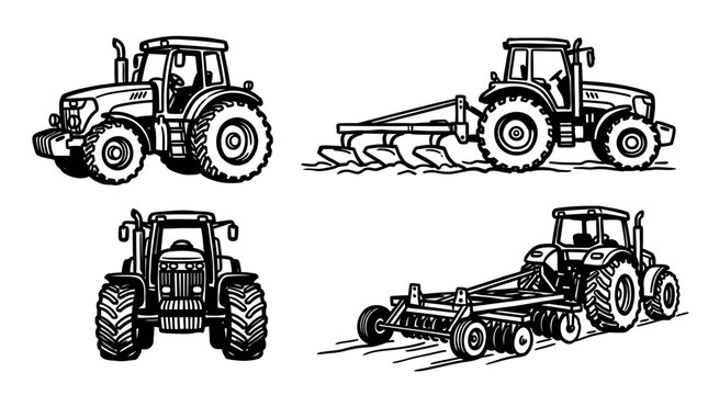 Tractor Collection: Plowing and Cultivating Farm Machinery