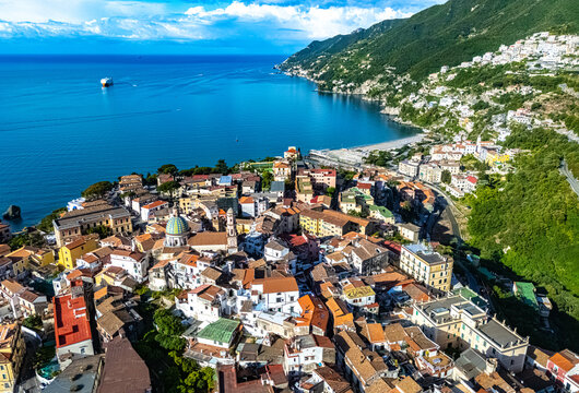 Vietri sul Mare on the Amalfi Coast, Salerno, Campania, Italy