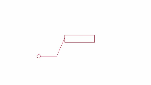 Simple HUD callout pointer angled line with rectangle label box 