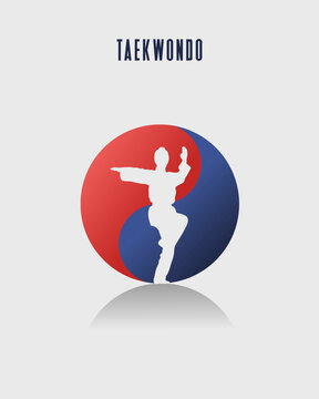 Taekwondo Martial Arts Flyer and Social Media Feed Template Vector