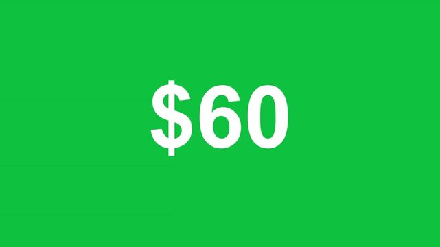 Bright green background featuring a bold white dollar currency symbol for financial sales marketing and e-commerce discount promotions