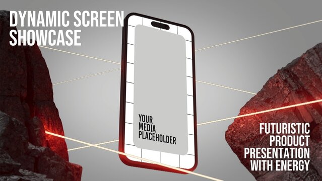 Futuristic Device Mockup Intro - Phone