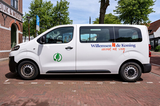 Alkmaar, Netherlands - June 1, 2026: Willemsen de Koning Citroen Jumpy minibus