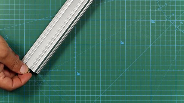 Assembly of 3D Printed Parts, Aluminum Profiles and Bolts for Camera Slider Construction, Precision Engineering, Mechanical Assembly, DIY Prototyping, Industrial Manufacturing and Technical Demonstrat