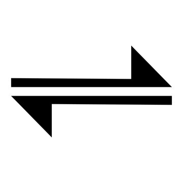 Arrows arranged in a reciprocal formation indicate a logical loop or bidirectional communication flow.