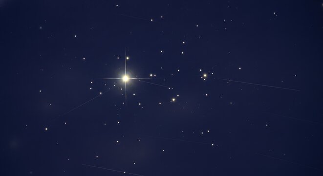 Night Sky Starry Constellation Celestial Display.