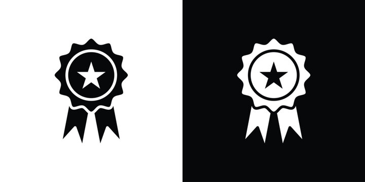 Badge icon design. Vector Illustration pack in black and white