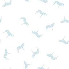 Fototapeta premium wolf wild animal vector glyph seamless pattern wolf wild animal sign illustration