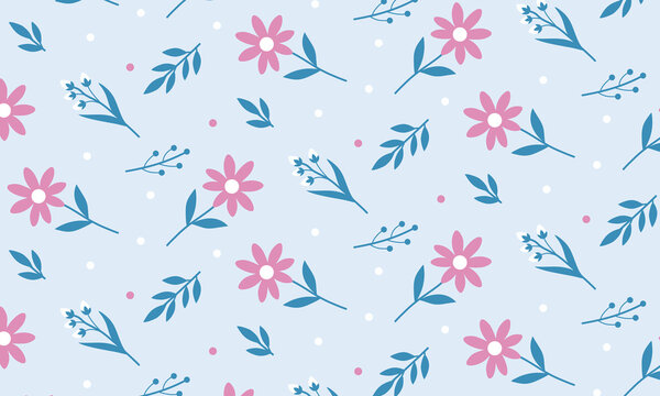 Pink Blossom Garden Pattern