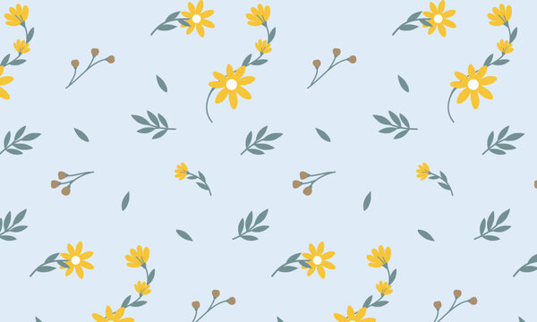 Sunny Floral Meadow Pattern