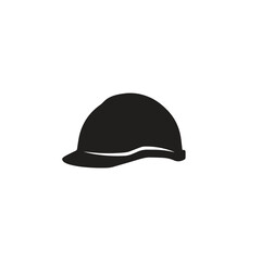 Fototapeta premium Construction safety protective hard hat icon with construction, industrial