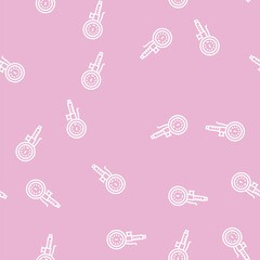 Obraz premium pressure measurement part of air compressor vector line seamless pattern pressure measurement part of air compressor sign illustration