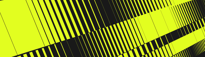 Abstract sports background with dynamic neon yellow and black racing lines © SlidePond Studio 