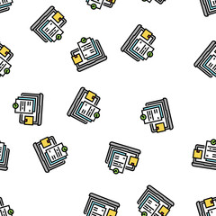 Obraz premium internet order and procurement vector seamless pattern internet order and procurement sign illustration