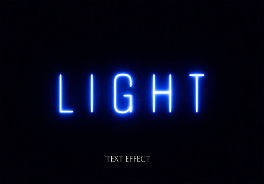 Laser Neon Text Effect