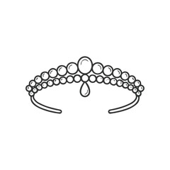 Diamond Tiara Headband Jewelry Accessory. © agus