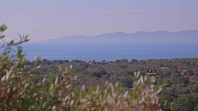 Sivrice Bay in Ayvacik Canakkale With Lesvos Island View