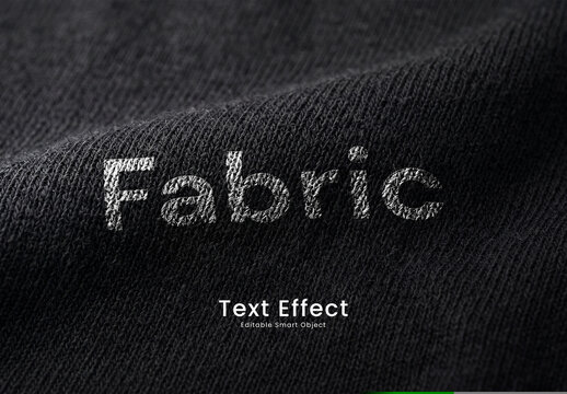 Fabric Text Effect