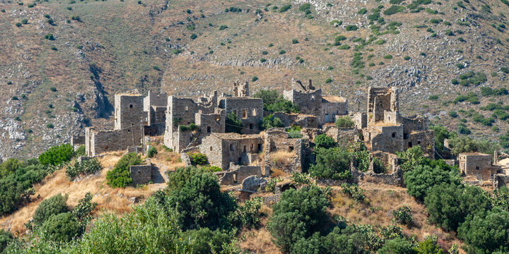 Vatheia (Vathia) traditional village on Mani peninsula, Laconia, Greece