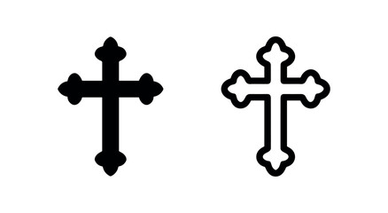 Fototapeta premium Christian Cross Religion Icon
