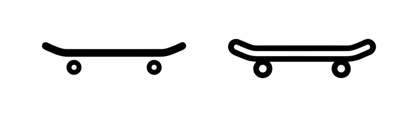 Two icons of a skateboard © liubomir118809