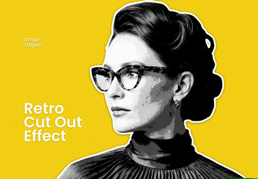 Retro Cut Out Photo Effect