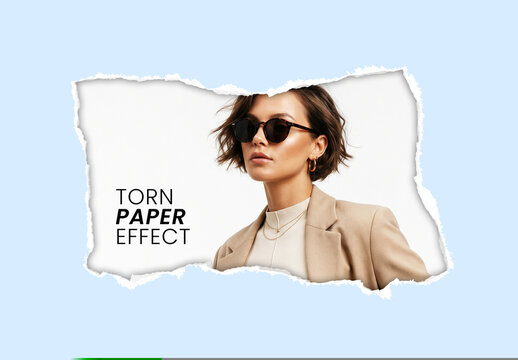 Torn Paper Photo Effect