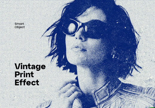 Vintage Print Photo Effect