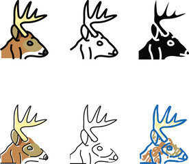 Fototapeta premium deep animal zoo color icon vector. deep animal zoo multipack sign. isolated symbol
