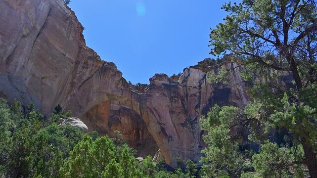 La Ventana Natural Arch, the second-largest natural arch in New Mexico, situated within the El Malpais National Conservation Area.