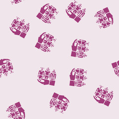 Obraz premium diversity inclusion feminism woman vector glyph seamless pattern diversity inclusion feminism woman sign illustration