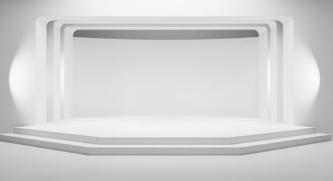 Modern minimalist bathtub with curved edges and recessed shelf