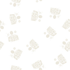 Obraz premium carpenter carpeting vector glyph seamless pattern carpenter carpeting sign illustration