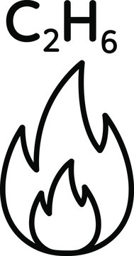 Ethane Flame Chemical Structure