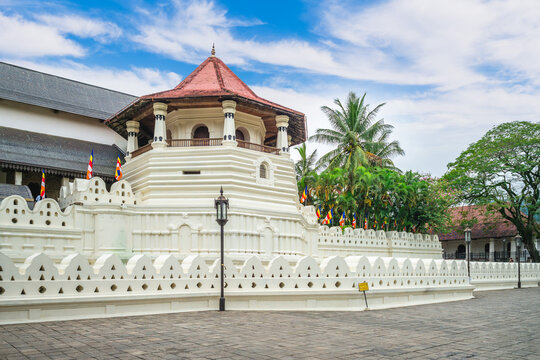 Temple of the Sacred Tooth Relic in Kandy, Sri Lanka